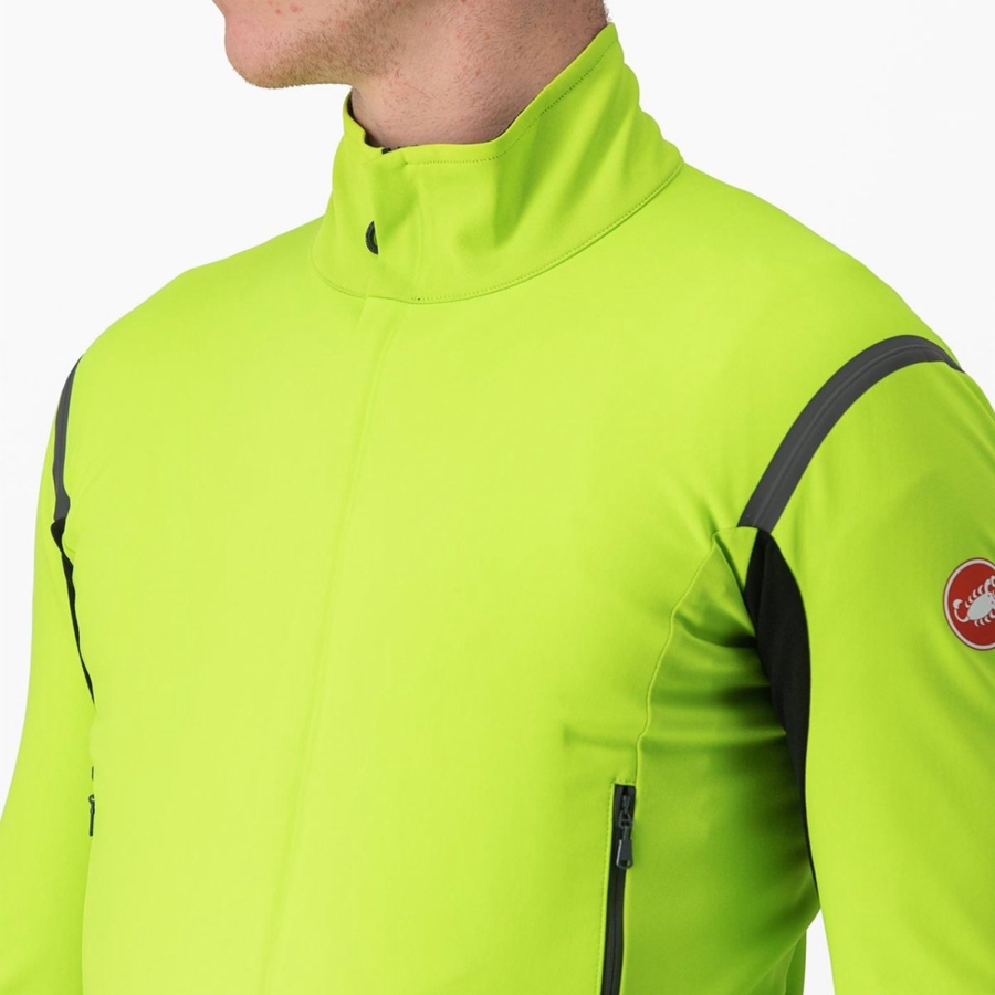 Castelli PERFETTO RoS 2 Μπουφαν ανδρικα ανοιχτο πρασινο σκούρο γκρι | BAODTE-079