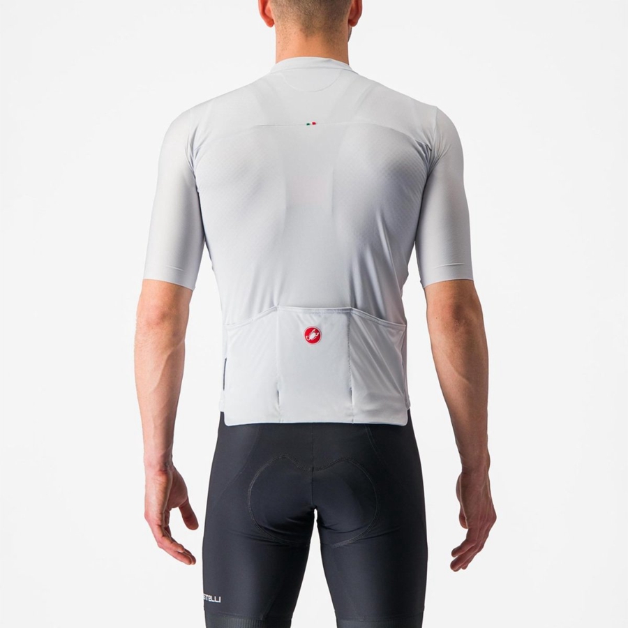 Castelli PROLOGO 7 Φανελα ανδρικα ασημι γκρι πρασινο | QBIVNS-809