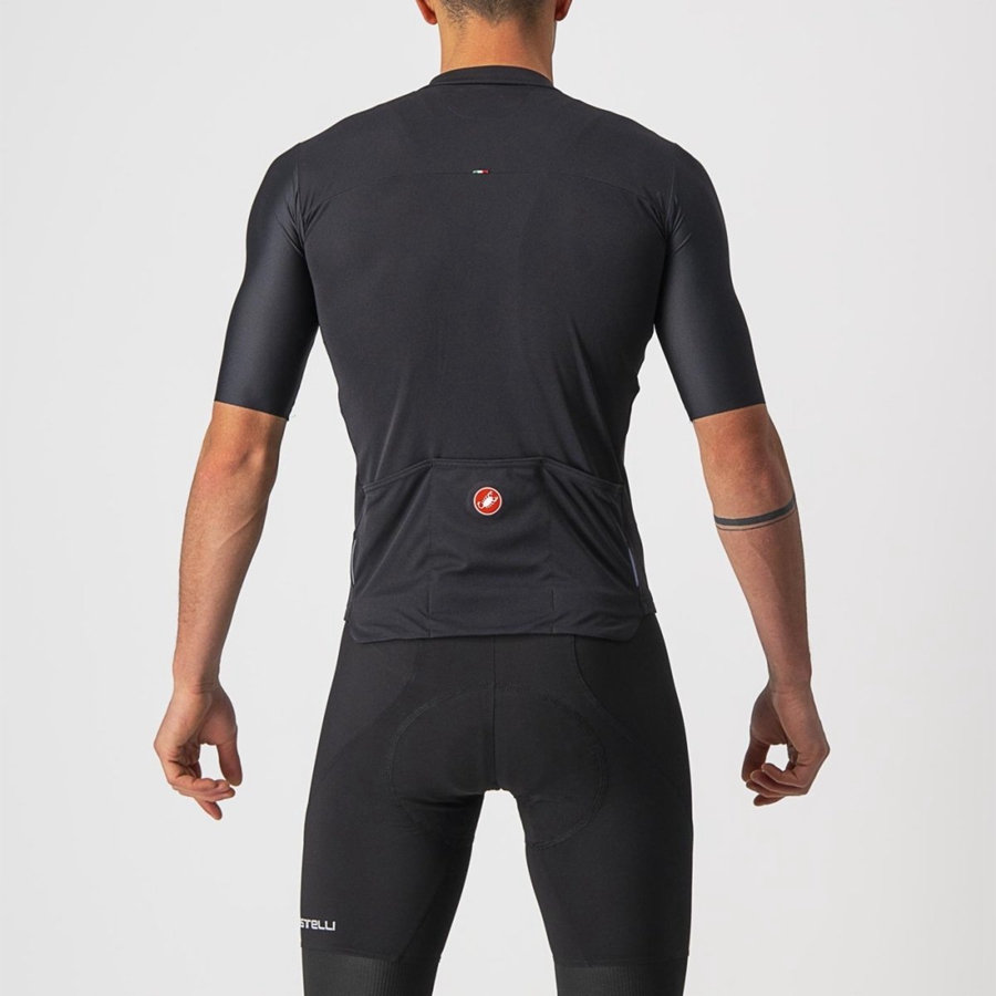 Castelli PROLOGO 7 Φανελα ανδρικα μαυρα ασημι γκρι ασπρα | IHNETA-571