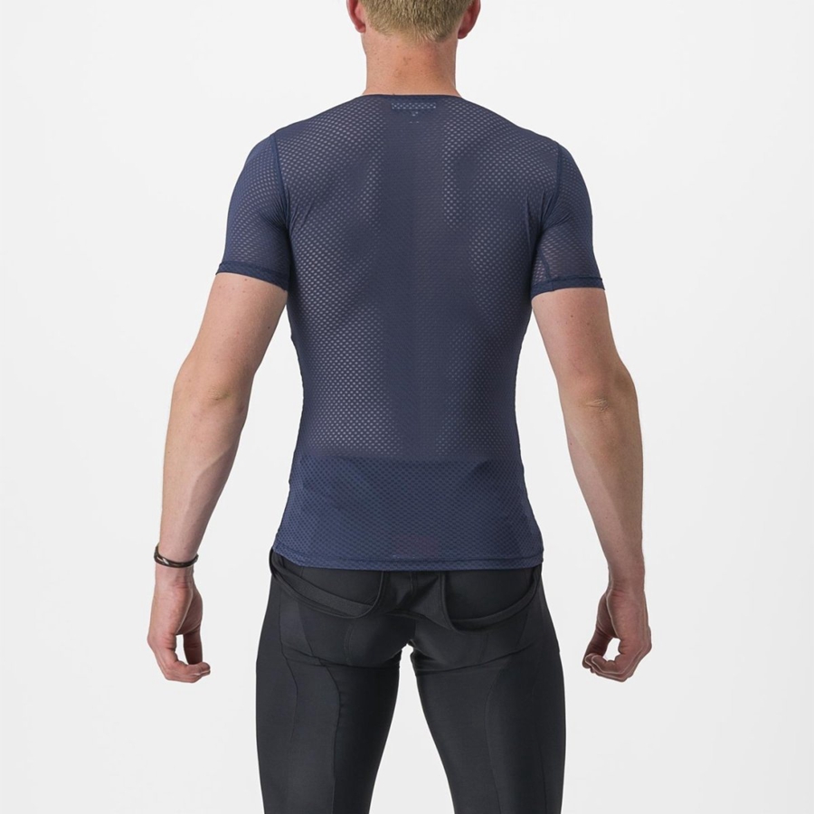 Castelli PRO MESH 2.0 SHORT SLEEVE στρώμα βάσης ανδρικα μπλε | WRQSGD-136