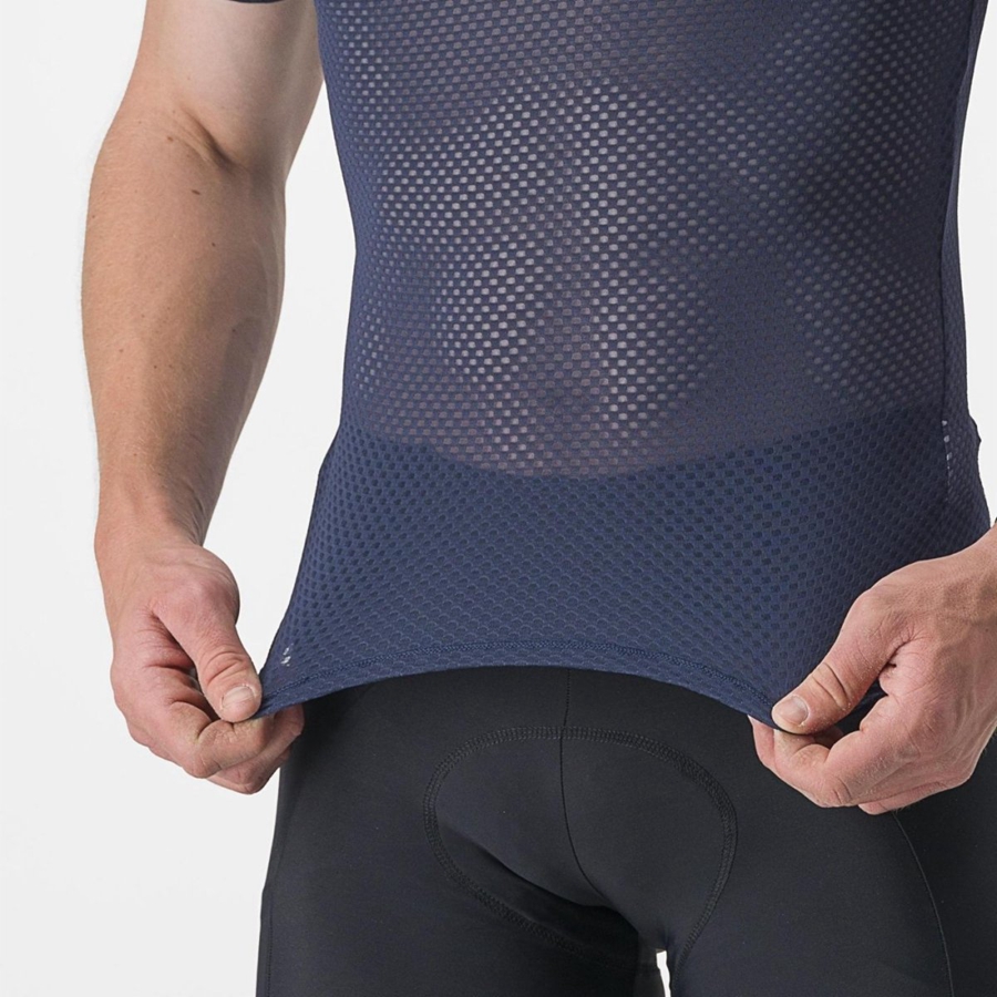 Castelli PRO MESH 2.0 SHORT SLEEVE στρώμα βάσης ανδρικα μπλε | WRQSGD-136