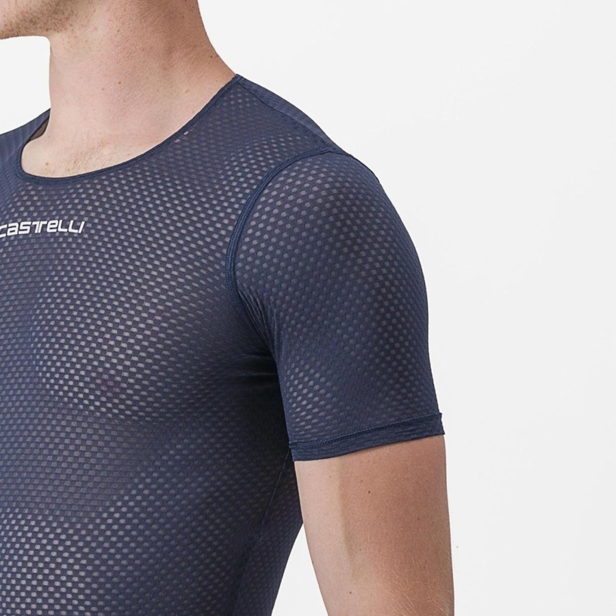 Castelli PRO MESH 2.0 SHORT SLEEVE στρώμα βάσης ανδρικα μπλε | WRQSGD-136