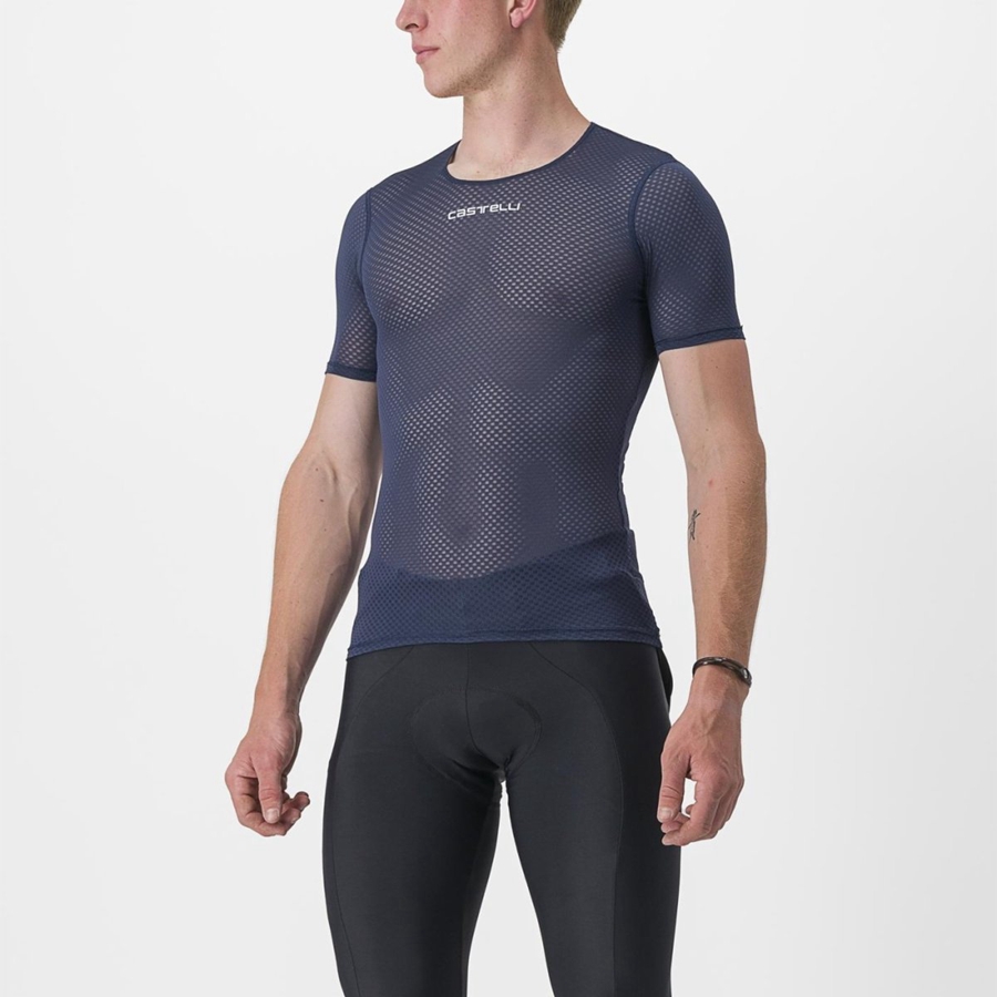 Castelli PRO MESH 2.0 SHORT SLEEVE στρώμα βάσης ανδρικα μπλε | WRQSGD-136