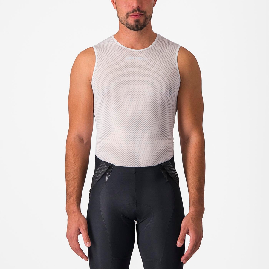 Castelli PRO MESH 2.0 SLEEVELESS στρώμα βάσης ανδρικα ασπρα | WUKMJA-843