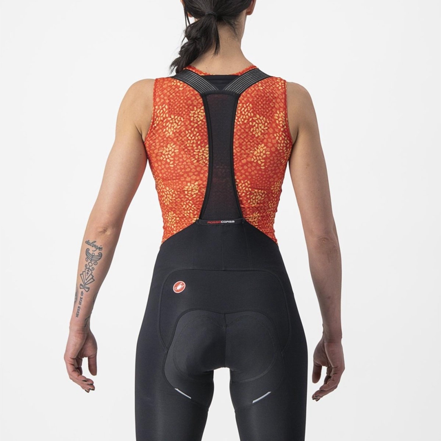 Castelli PRO MESH 4 W SLEEVELESS στρώμα βάσης γυναικεια πορτοκαλι | DIRCLT-123