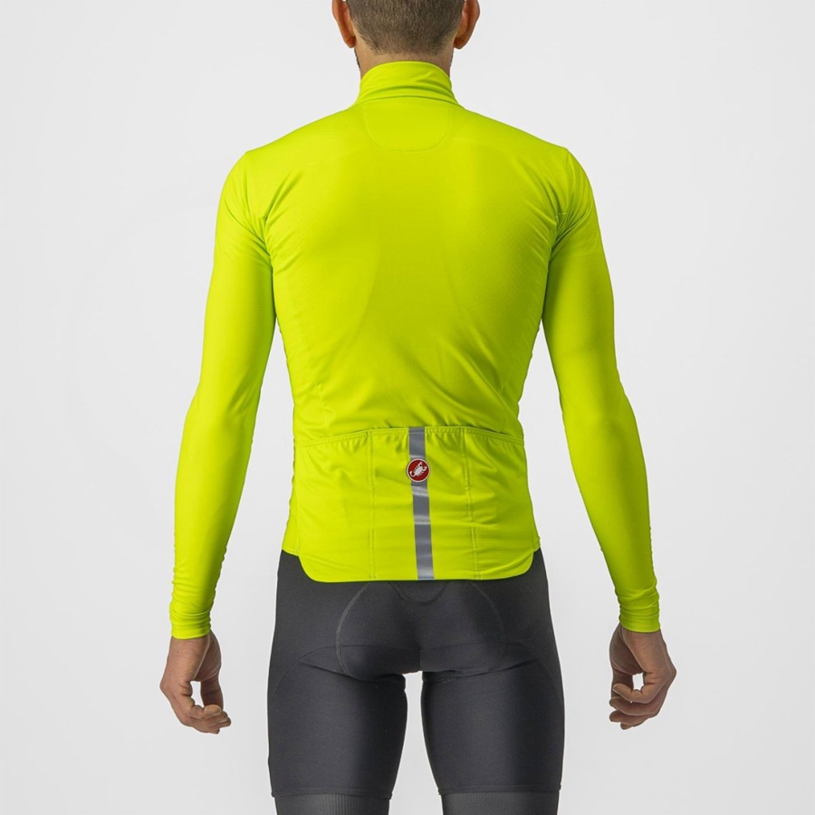 Castelli PRO THERMAL MID LS Φανελα ανδρικα ανοιχτο πρασινο | OIDKGE-694