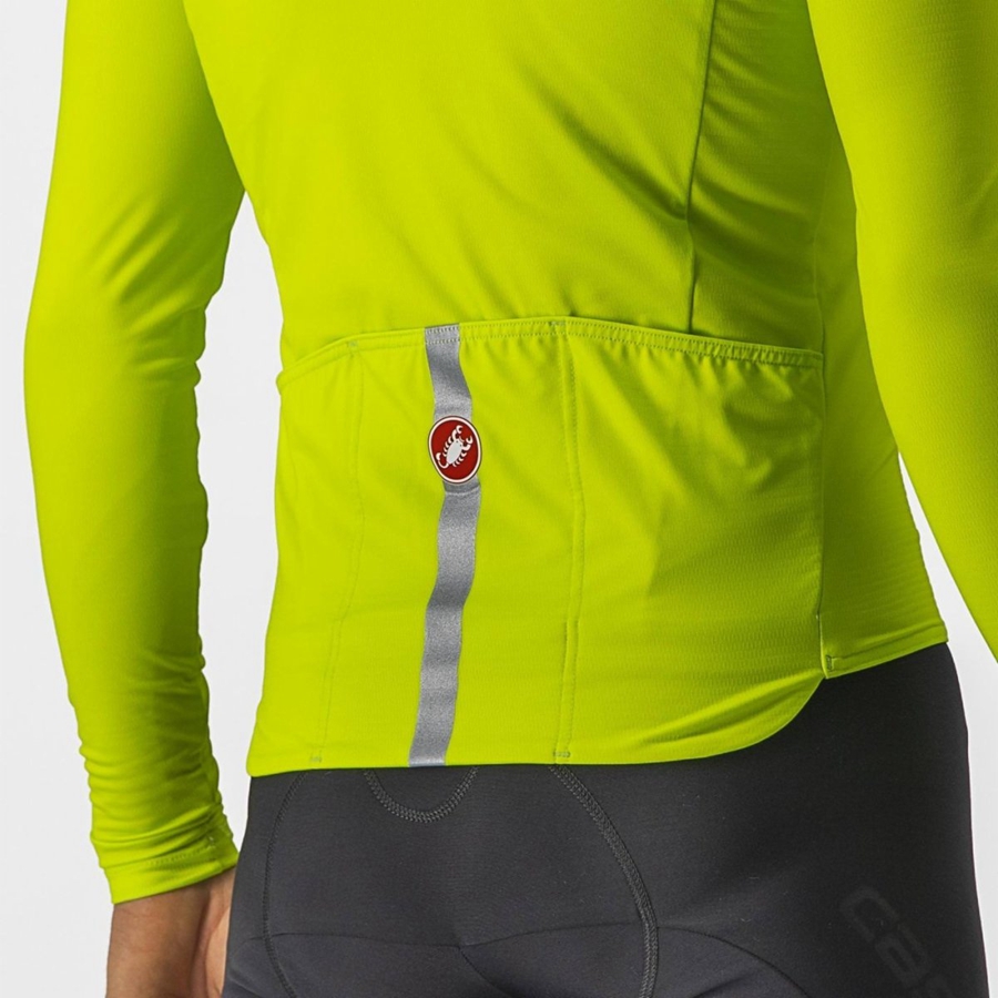 Castelli PRO THERMAL MID LS Φανελα ανδρικα ανοιχτο πρασινο | OIDKGE-694