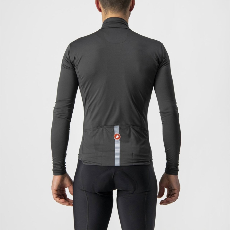 Castelli PRO THERMAL MID LS Φανελα ανδρικα σκούρο γκρι | VTZNHW-625