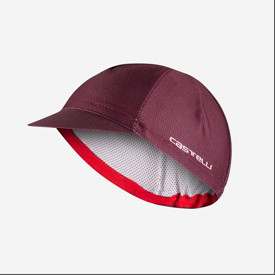 Castelli ROSSO CORSA 2 Καπελο ανδρικα βαθυ μπορντο | HOQMVD-705