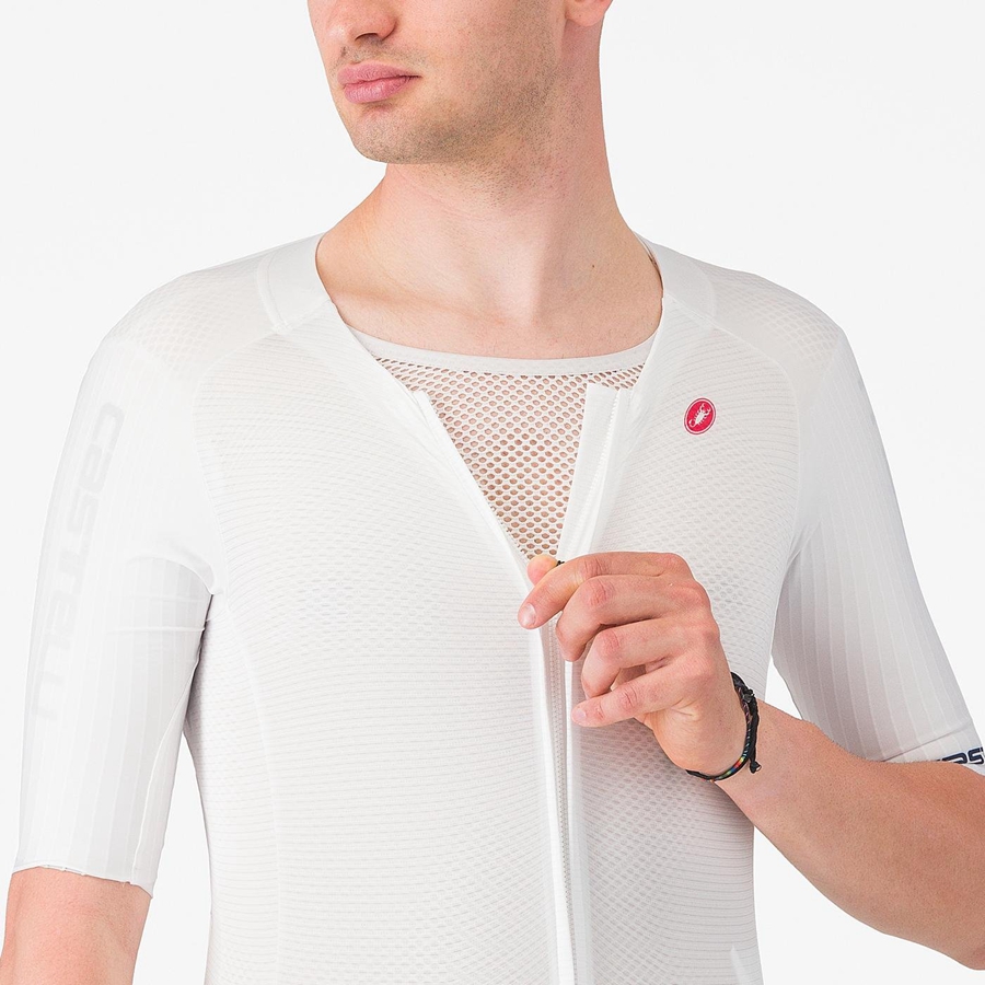 Castelli SANREMO BTW X2 Στολή ταχύτητας ανδρικα ασπρα μπλε | MTWDBJ-245