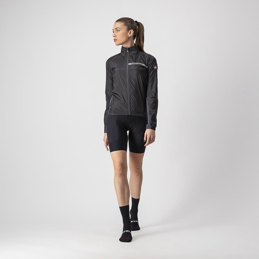 Castelli SQUADRA STRETCH W Προστασια γυναικεια μαυρα σκούρο γκρι | GEZPJW-639