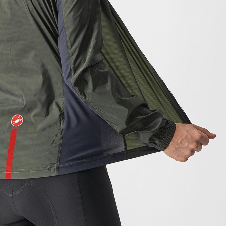 Castelli SQUADRA STRETCH W Προστασια γυναικεια πρασινο σκούρο γκρι | LMSAKJ-769