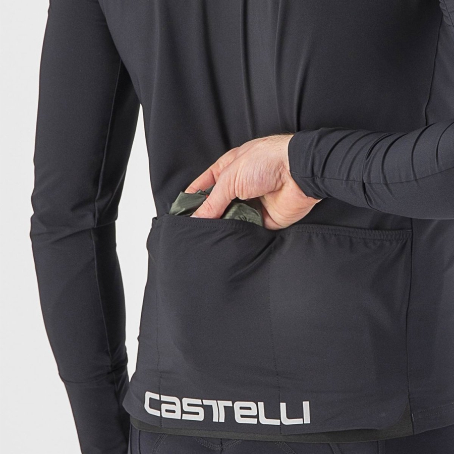 Castelli SQUADRA STRETCH Προστασια ανδρικα πρασινο σκούρο γκρι | ZXNLHS-285