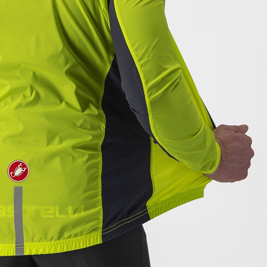 Castelli SQUADRA STRETCH Προστασια ανδρικα ανοιχτο πρασινο σκούρο γκρι | LSMDQH-765