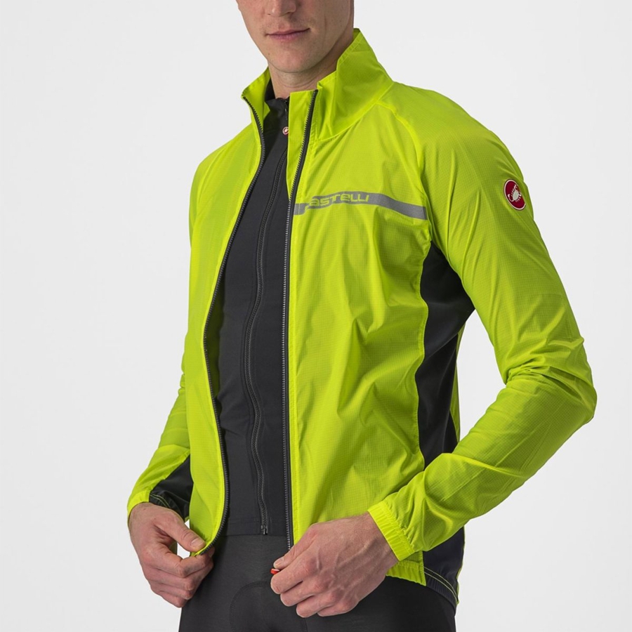 Castelli SQUADRA STRETCH Προστασια ανδρικα ανοιχτο πρασινο σκούρο γκρι | LSMDQH-765