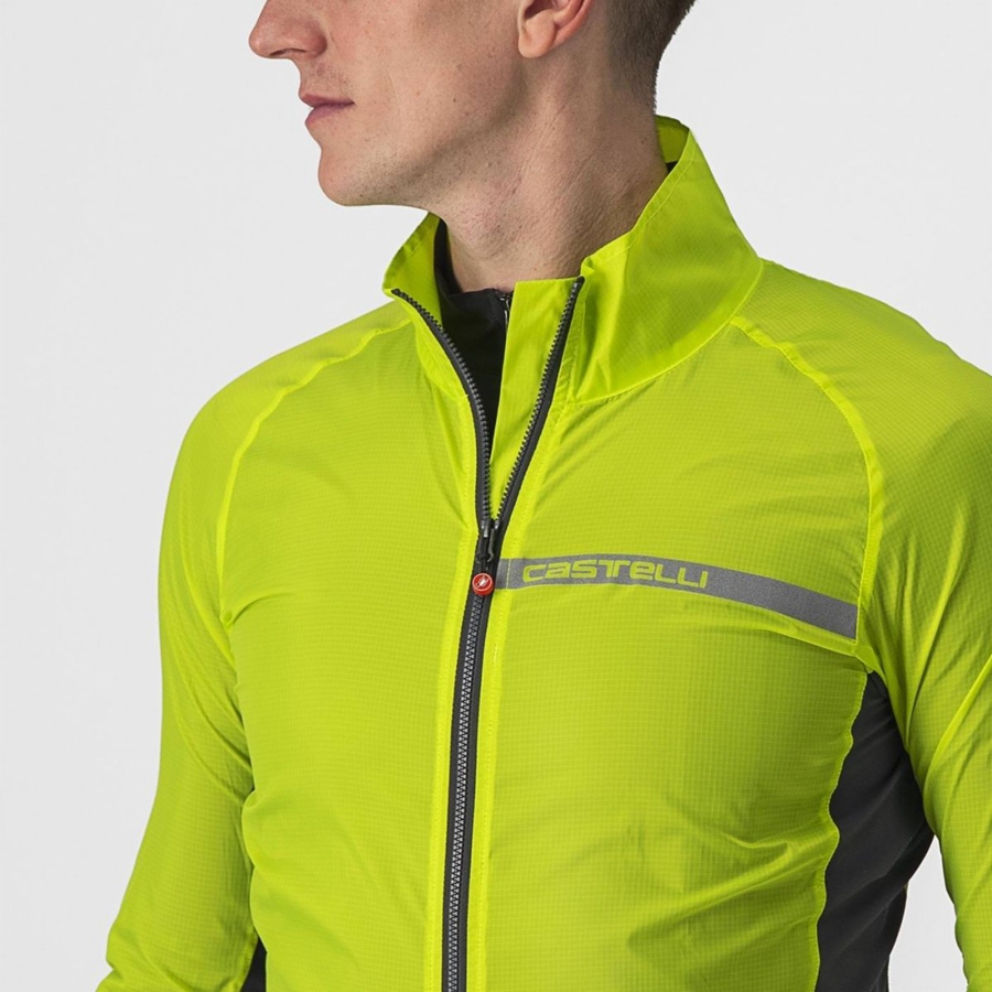 Castelli SQUADRA STRETCH Προστασια ανδρικα ανοιχτο πρασινο σκούρο γκρι | LSMDQH-765