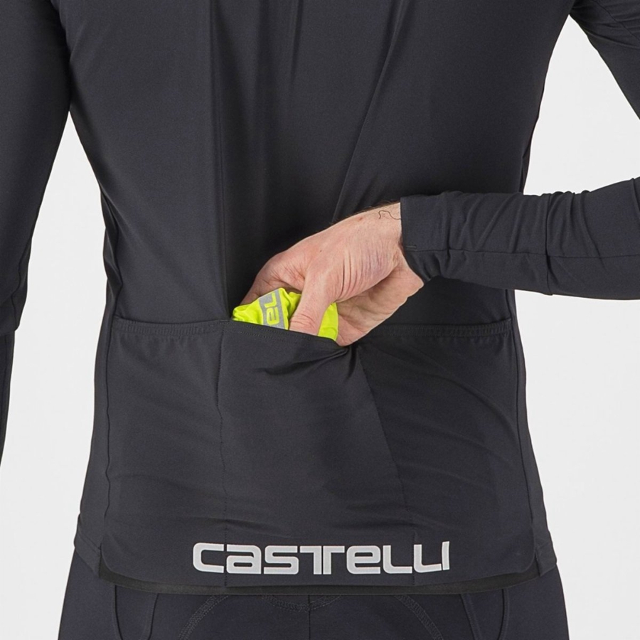 Castelli SQUADRA STRETCH Προστασια ανδρικα ανοιχτο πρασινο σκούρο γκρι | LSMDQH-765