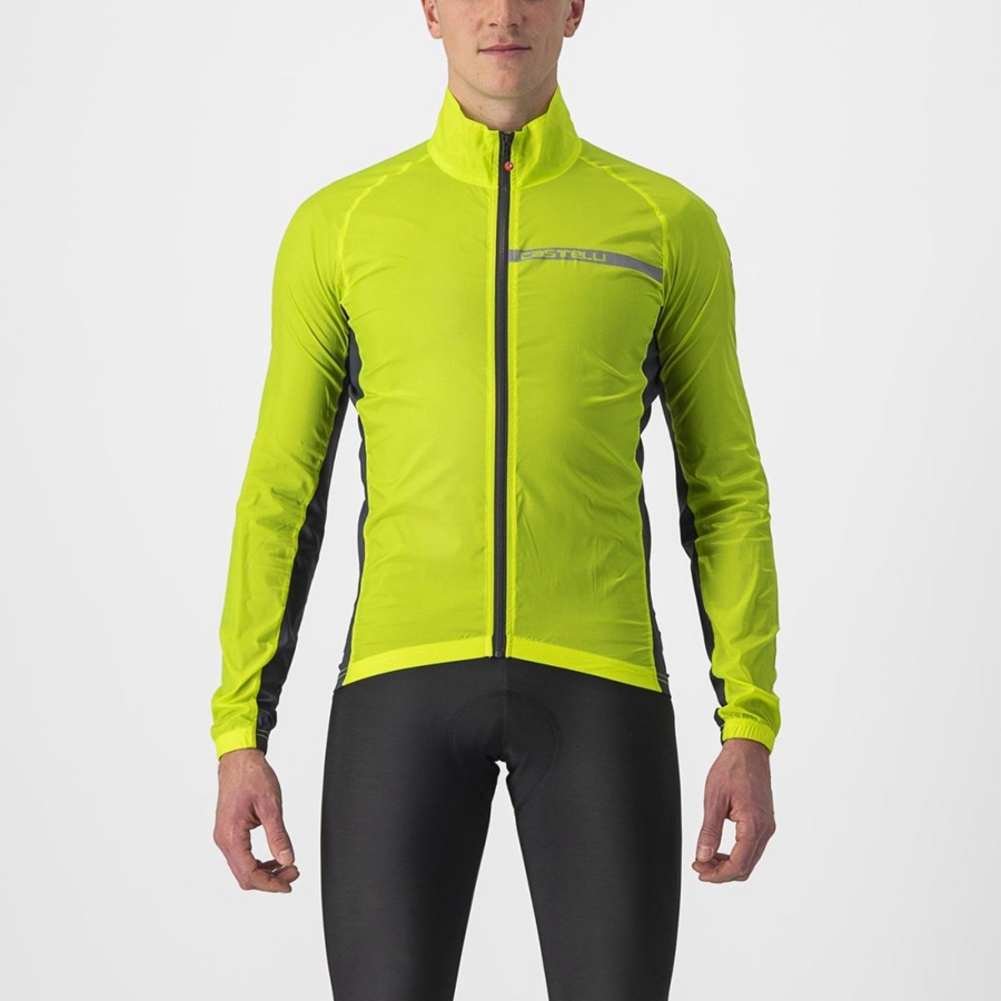 Castelli SQUADRA STRETCH Προστασια ανδρικα ανοιχτο πρασινο σκούρο γκρι | LSMDQH-765