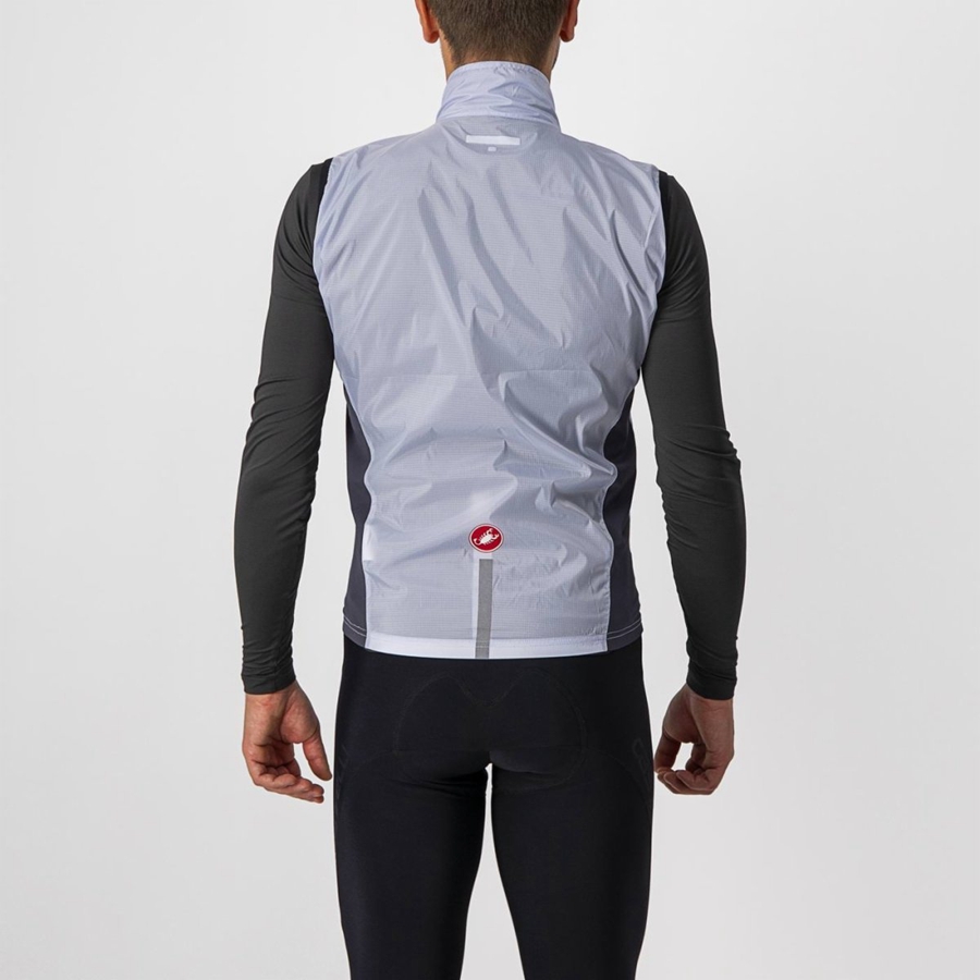 Castelli SQUADRA STRETCH Γιλεκο ανδρικα ασημι γκρι σκούρο γκρι | ZRNELU-981