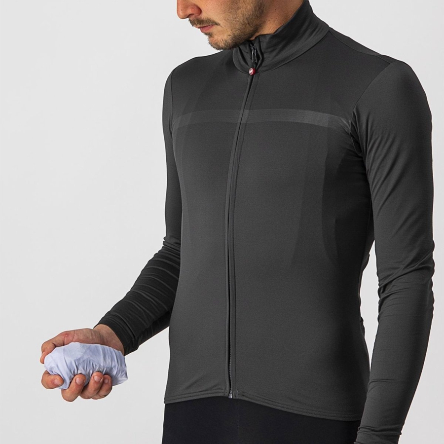 Castelli SQUADRA STRETCH Γιλεκο ανδρικα ασημι γκρι σκούρο γκρι | ZRNELU-981