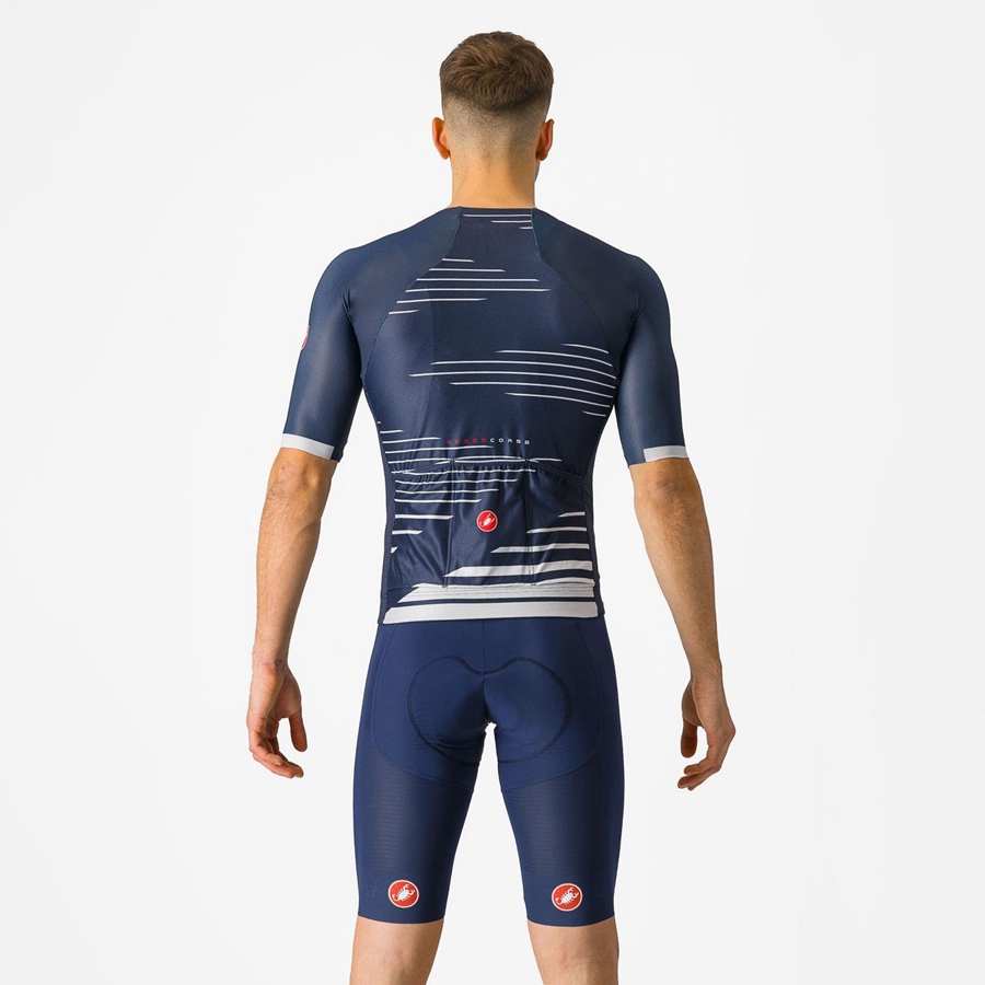 Castelli SUPERLEGGERA σορτς με σιλιάρα ανδρικα μπλε | FCEVST-136