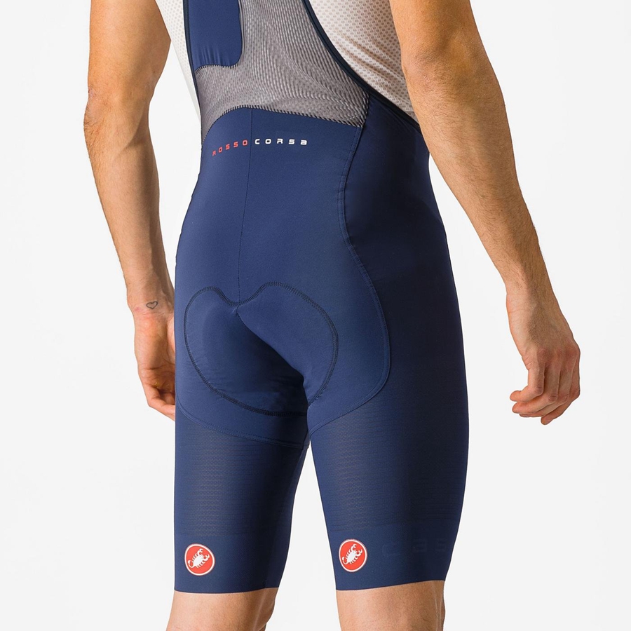 Castelli SUPERLEGGERA σορτς με σιλιάρα ανδρικα μπλε | FCEVST-136