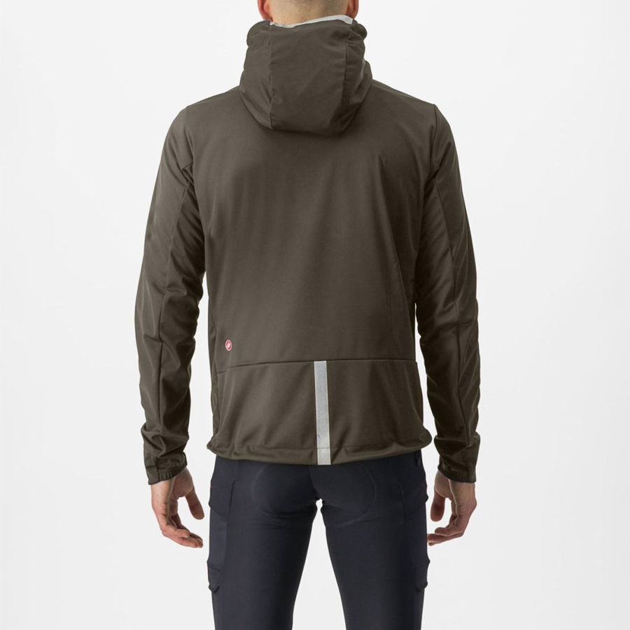 Castelli TRAIL HOODIE Μπουφαν ανδρικα πρασινο | VGHZRD-073