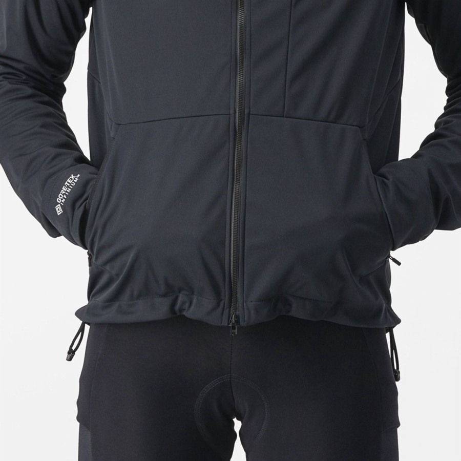 Castelli TRAIL HOODIE Μπουφαν ανδρικα μαυρα | ZISVPB-287