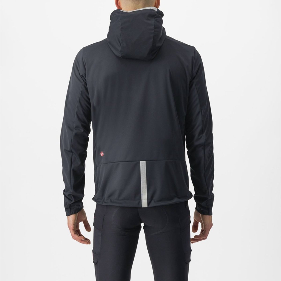 Castelli TRAIL HOODIE Μπουφαν ανδρικα μαυρα | ZISVPB-287