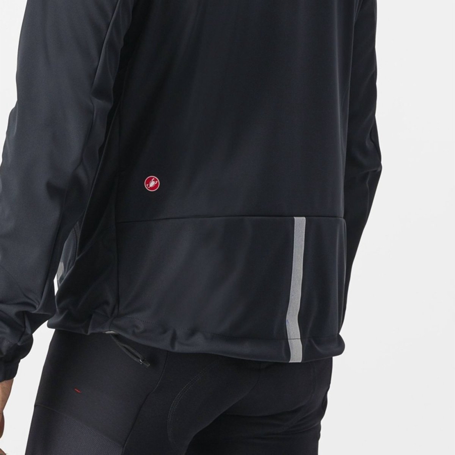 Castelli TRAIL HOODIE Μπουφαν ανδρικα μαυρα | ZISVPB-287