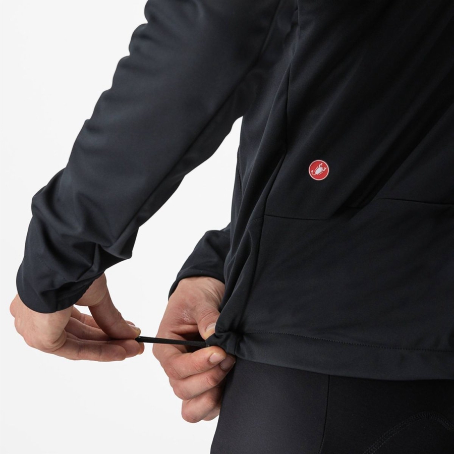 Castelli TRAIL HOODIE Μπουφαν ανδρικα μαυρα | ZISVPB-287