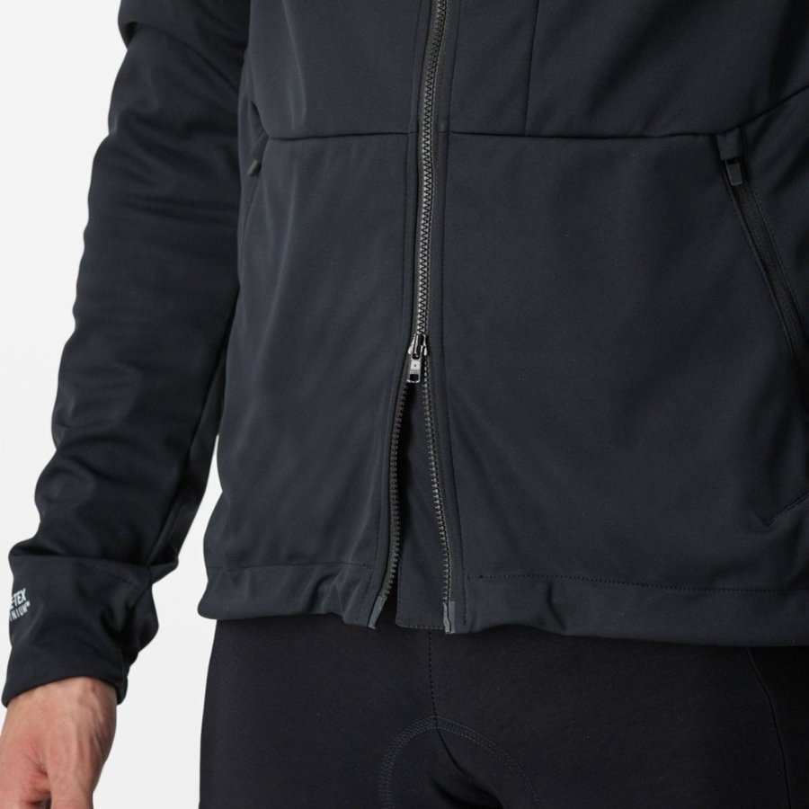 Castelli TRAIL HOODIE Μπουφαν ανδρικα μαυρα | ZISVPB-287