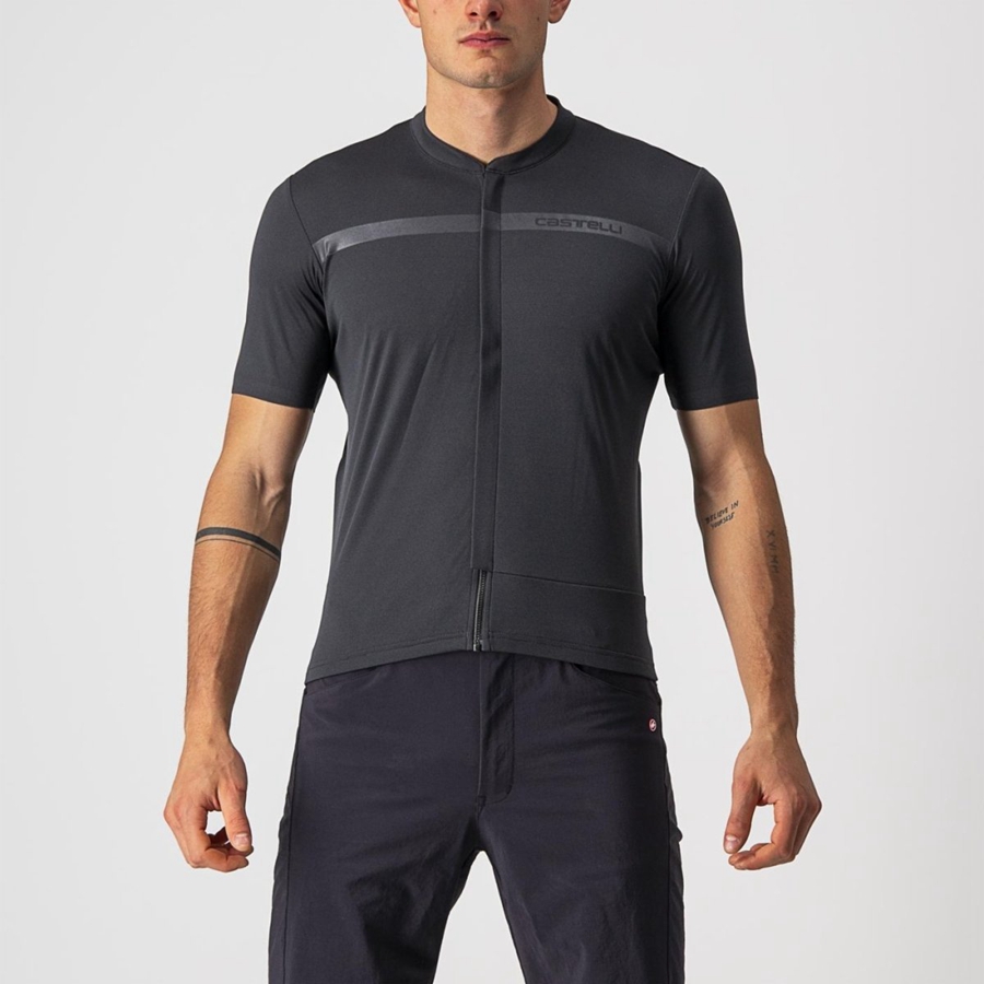 Castelli UNLIMITED ALLROAD Φανελα ανδρικα σκούρο γκρι | ITYURB-731