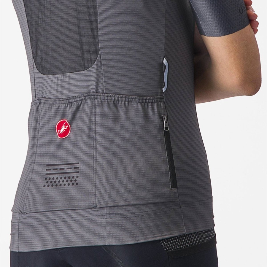 Castelli UNLIMITED PRO W Φανελα γυναικεια σκούρο γκρι | LWHPXZ-419