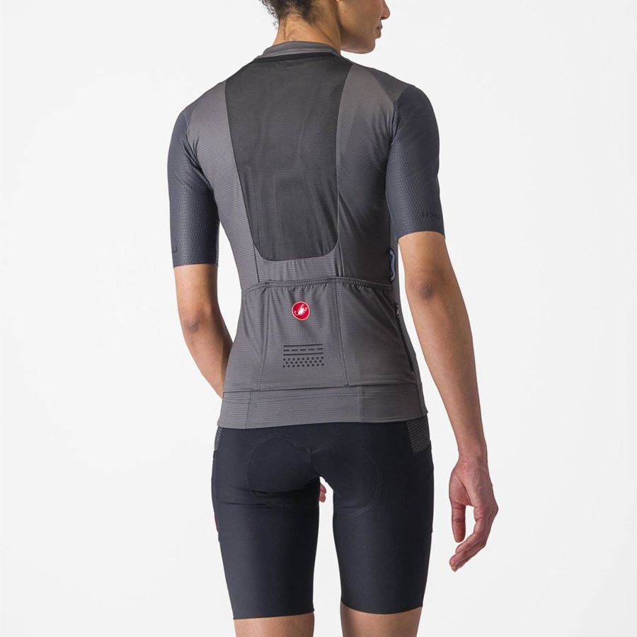 Castelli UNLIMITED PRO W Φανελα γυναικεια σκούρο γκρι | LWHPXZ-419