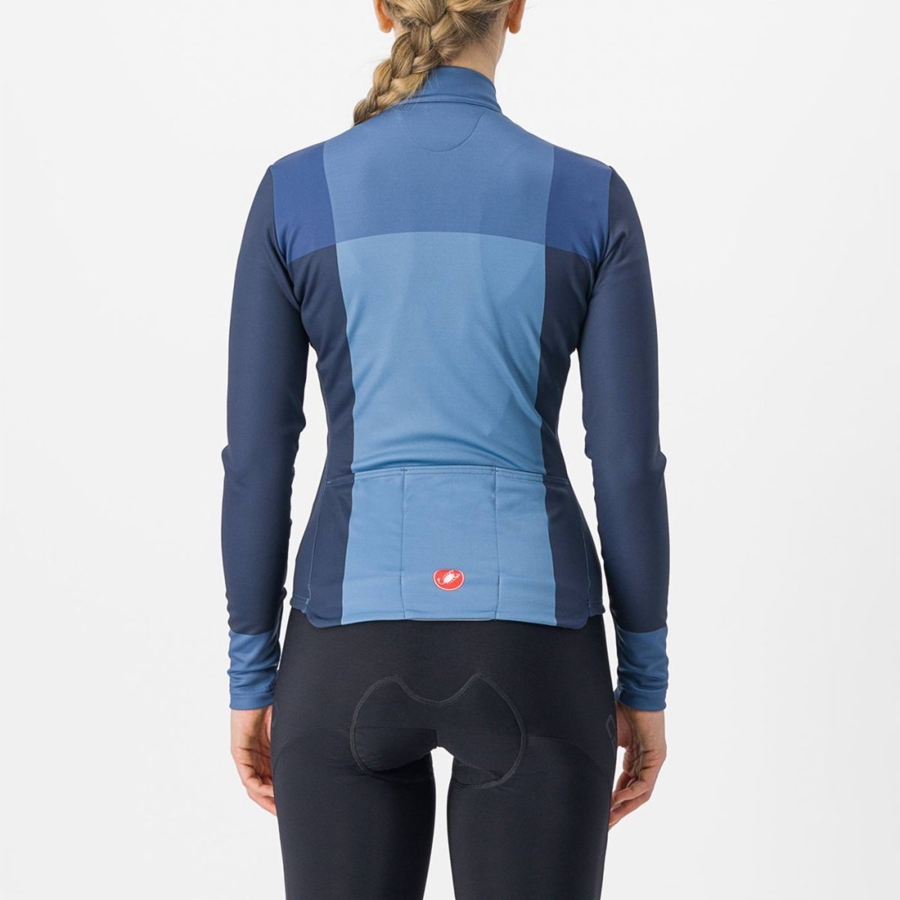 Castelli UNLIMITED W THERMAL Φανελα γυναικεια μπλε μπλε | YDVGJL-746