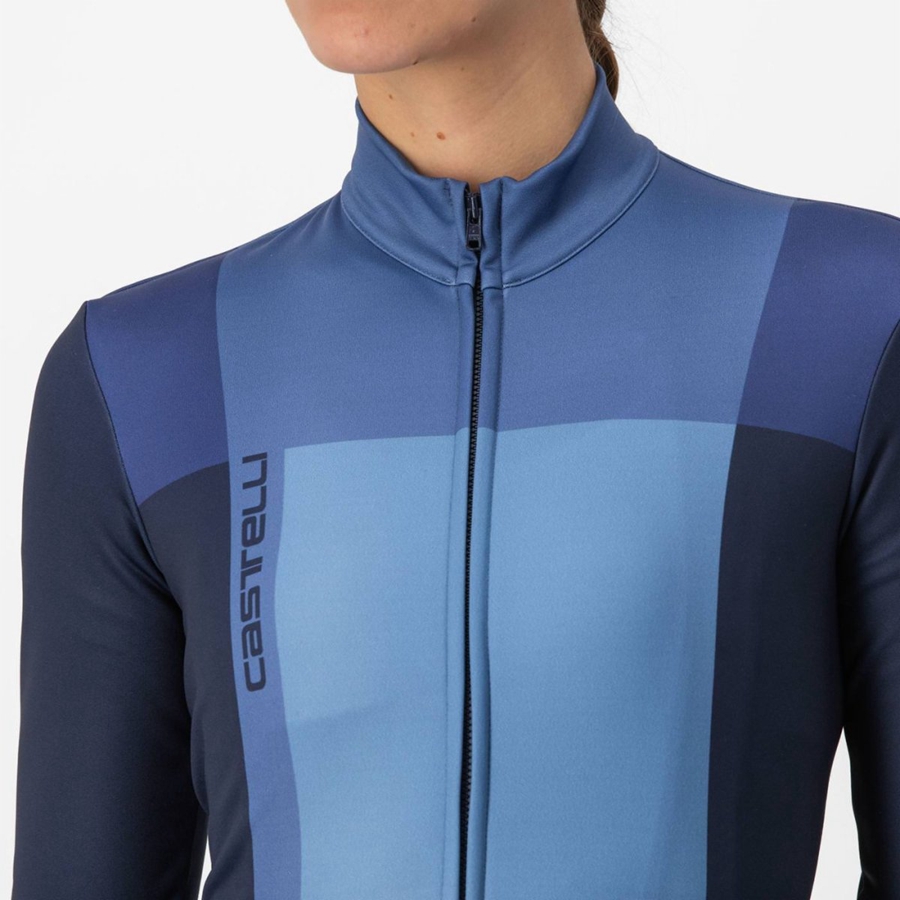 Castelli UNLIMITED W THERMAL Φανελα γυναικεια μπλε μπλε | YDVGJL-746