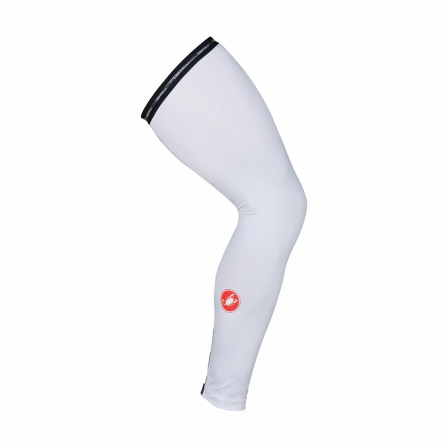 Castelli UPF 50 + LIGHT LEG SLEEVES θερμάντης ποδιών ανδρικα ασπρα | XSVLPI-740