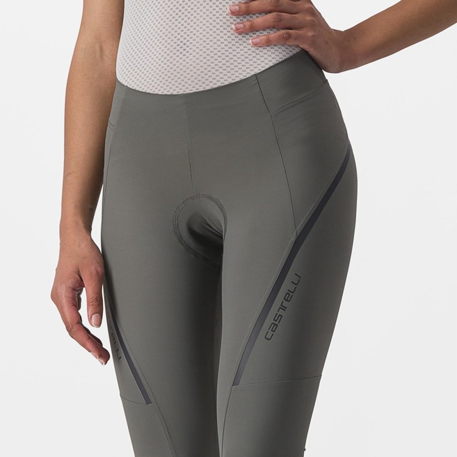 Castelli VELOCISSIMA 3 KNICKER Κολαν γυναικεια γκρι σκούρο γκρι | ZLKCQU-625