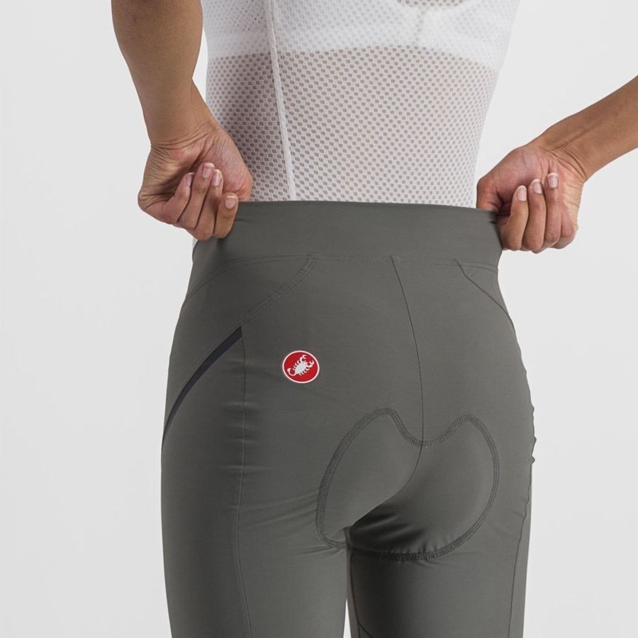 Castelli VELOCISSIMA 3 KNICKER Κολαν γυναικεια γκρι σκούρο γκρι | ZLKCQU-625