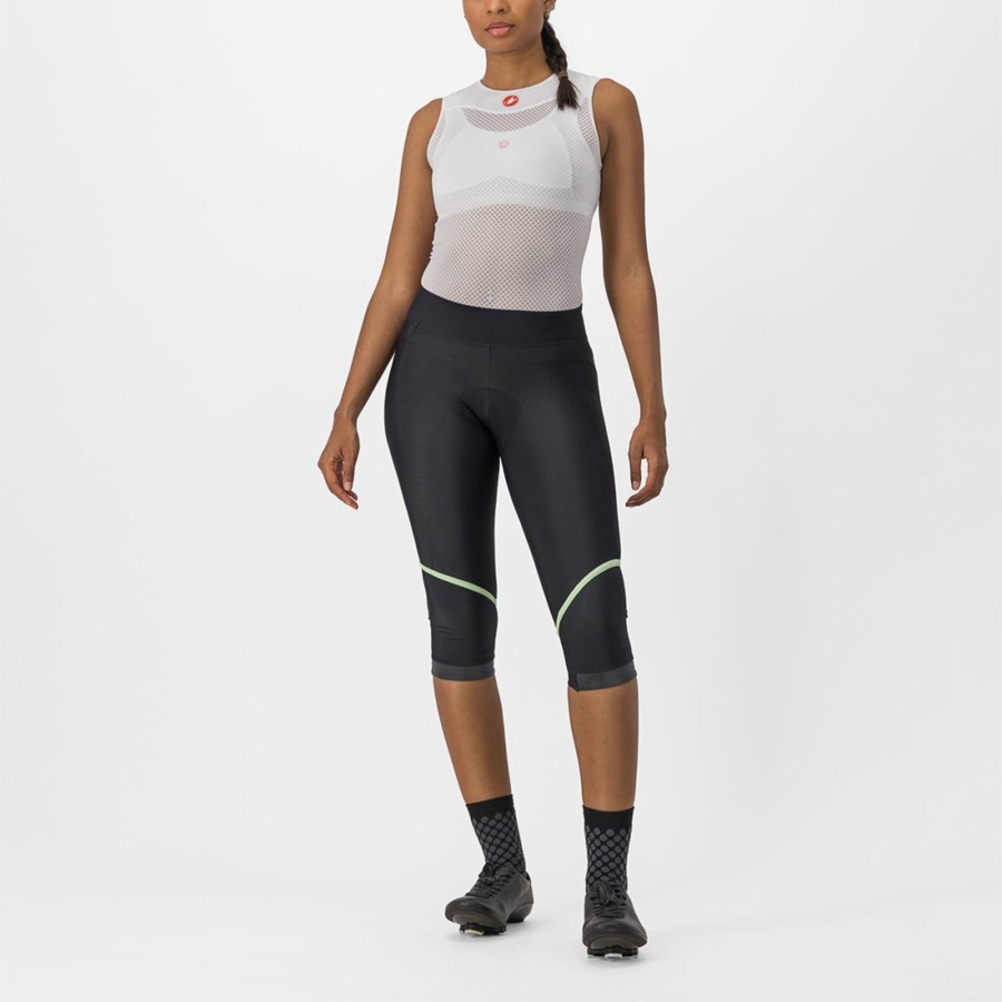 Castelli VELOCISSIMA THERMAL KNICKER Κολαν γυναικεια μαυρα μεντα μαυρα | ZQSTMF-567